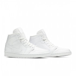 Air Jordan Wmns Air Jordan 1 Mid Patent Triple White BQ6472-111 EU 37.5 valge