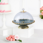 Ceramic Cake Stand Fruit Rack Serving Platter with Lid for party