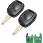 Coque De Cl&eacute; 1 Bouton Boitier Clef T&eacute;l&eacute;commande Clio 2,Cl&eacute; De Voiture T&eacute;l&eacute;commande Pour Re-Nault Twingo Clio 2 Master Kango Avec 43