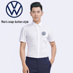FAW-Volkswagen L&uuml;hikeste varrukatega puuvillane t&ouml;&ouml;pluus FZ-011 45