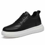 Uued K&otilde;rgust Suurendavad Kingad Meestele 6 8 10cm N&auml;htamatud Lifti Tossud Mees Valge Nahk Spordi Zapatillas De Hombre Suur Suurus 46 37 must
