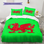 Y Ddraig Goch Muster Voodipesu, Tekikomplekt Tekikate Padjap&uuml;&uuml;r Kodu S&uuml;nnip&auml;evakingitus (1 * tekikott + 2 * padjap&uuml;&uuml;ri, ilma s&uuml;damikuta) 135x200cm