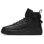 Nike Sf Air Force 1 Mid 'Triple Black' Gs AJ0424-003 37.5