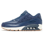 Nike Air Max 90 Suede, S&uuml;nteetiline Nahk Polsterdus Katvus Madal Kanna Jooksujalatsid Meeste Tume Sinine 700155-401 42