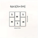 L&auml;bipaistev Modulaarne Sahtli Korraldaja Komplekt Mitmekasutatavad Hoiusalused Meigi, Nahahoolduse, K&ouml;&ouml;gitarvikute, Vannitoa Tualettlaua Korraldamiseks