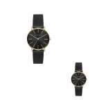 ARMANI EXCHANGEAE K&auml;ekell Kvartsmehhanism Roostevabast terasest rihm Must sihver Naiste kell AX5548 Black Dial