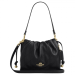 Coach Faye 22 tepitud disainiga n&ouml;&ouml;rsulgemisega nahast &otilde;lakott V&auml;ike naiste &otilde;lakott Must CCZ56-IMBLK Basic Set (Bag+Dust Bag)