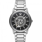 Emporio Armani Luigi Must Metall H&otilde;bedane Meeste Automaatne Kell AR60021 must
