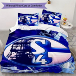 Schalke 04 Muster Voodipesu tekikott komplekt tekikott padjap&uuml;&uuml;r Kodu kaunistus S&uuml;nnip&auml;evakingitus (1 * tekikott + 2 * padjap&uuml;&uuml;r ilma t&auml;idiseta)147 135x200cm