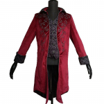 H&auml;mmastav vintage meeste frakkjakk V-kaelusega disainiga ainulaadsete komplektide jaoks M punane