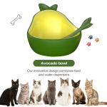 Kassitoidukausid Avokaado kujuga Kassiveekauss K&otilde;rgete Jalgadega Kutsikas&ouml;&ouml;tur Mitme Lemmiku S&ouml;&ouml;miseks ja Jo&ouml;miseks Siseruumides P&otilde;randale Korteris CHINA