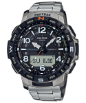 Casio Meeste Roostevabast Terasest 100M Veekindel Digitaalne Kvartsikell PRT-B50T-7 valge