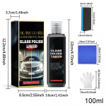 Pihustav katteaine keraamiline autoklaasi poleerimisvahend 100 ml &uuml;likaitsega aknapuhastusvahend, mis taastab kiiresti ja lihtsalt klaasi l&auml;bipaistvuse