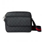 Gucci GG Supreme L&otilde;uend ja Nahk Reguleeritav &Otilde;larihm T&otilde;mblukuga Sulgemine Crossbody Kott V&auml;ikesed Meeste kotid Must 795479-FADJA-1042 Basic Set (Bag+Dust Bag)