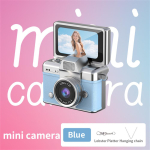 1080P Retro CCD-kaamera, HD-foto, Klappekraaniga kaardikaamera lastele, V&auml;ljas&otilde;idud None Card sinine