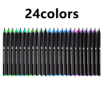 Akvarellipintslite komplekt 24/48 v&auml;rvi Veep&otilde;hised joonistusmarkeripintslid Vesiv&auml;rvilised kingitused 24colors