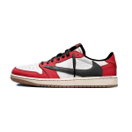 Jordan x Travis Scott Air Jordan 1 Chicago Travis Scott X AJ1 Madal Klassikaline Kulumiskindel Madal top DZ4137-700(Team1142-) 35.5