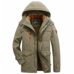 T&auml;isvoodriga meeste keskmise pikkusega ja pikad talver&otilde;ivad, paksult t&auml;is topitud keskealiste puuvilljakid, isa puuvilljakid, meeste talvejoped M