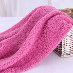 50*160cm Krussis karuga kaisukaru karvakangas Pehme soe karvane kohev korallsamet pl&uuml;&uuml;sikangas Riide vooderdus DIY &otilde;mblusmaterjal pink