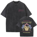 Pestud Vintage Anime The Apothecary Diaries Graafilise Tr&uuml;kiga T-s&auml;rk Maomao Prindiga T-s&auml;rk Meeste Naiste R&otilde;ivad Vabaaja Kawaii Naljakad T-s&auml;rgid XL black