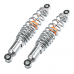 Motoforti 1 paar mootorratta tagumise amordi amortisaatorid Vastupidav Reguleeritav 250mm 50cc 70cc 90cc 125c Enamiku mootorrataste jaoks Metall Kroom