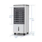 220V 3,5L 60W Kodune veejahutusega konditsioneeriventilaator &Otilde;hujahuti Ventilaator Mobiilne konditsioneer Konditsioneeriventilaator gray