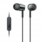 Sony MDREX155AP mikrofoniga musta v&auml;rvi k&otilde;rvasisesed k&otilde;rvaklapid/peakomplekt k&otilde;nedeks, (MDR-EX155AP/B) must