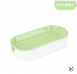 H&uuml;dropoonilised kassirohukast kassimahud Kassniibi h&uuml;dropoonilised mullata istutuskasside rohupotikomplekt lihtsaks kasvuks (green,Cat grass box) roheline