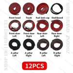 Toyota C-HR autoukse tihendiriba Kumm Kahekihiline Helikindel Tolmukindel Veekindel Ukse ilmastikukindel 12 tk komplekt 12 PCS Set gray