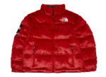 Supreme The North Face Faux Fur Nuptse Jakk Punane M red