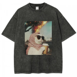 Lahedad Kassimemega T-s&auml;rgid Unisex Pesitud T-s&auml;rgid Meeste Naiste Mood L&uuml;hikeste Varrukatega T-s&auml;rgid Puuvillane &Uuml;lem&otilde;&otilde;duline T-s&auml;rk Streetwear S mitmev&auml;rviline