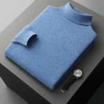 100% puhta ka&scaron;miiri kampsun meestele, poolk&otilde;rge kaelusega, &uuml;hev&auml;rviline pullover, moodne uus kootud alusmantel, s&uuml;gis ja talv, pikad varrukad M gray