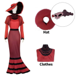 Hazbin Hotel Rosie Cosplay Kost&uuml;&uuml;m Multikategelane Halloweeni Peo Rollim&auml;ng M brown