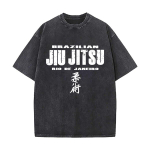 Brasiilia Jiu Jitsu V&otilde;itluskunst Igap&auml;evane T&ouml;&ouml;les&otilde;it Vintage Kulunud T-s&auml;rk L&otilde;tv Pesta Varrukas S gray