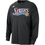 Nike Philadelphia 76ers Essentials Hardwood Classics Meeste Nike NBA pikkade varrukatega T-s&auml;rk HV5696-010 S black