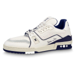 LOUIS VUITTON Tossud Madalad Stiilsed Rula Kingad Unisex Valge Sinine 1ABFA9 44.5 beige