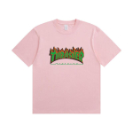 A1-06 Suvine Thrasher Kirjatr&uuml;kiga T-s&auml;rk Meeste Naiste &Uuml;legabariidiline Puuvillane L&uuml;hikeste Varrukatega Vabaaja Streetwear T-s&auml;rk Top XL white