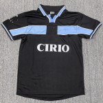 Retro 1998-1999 Lazio v&otilde;&otilde;rsilpalli s&auml;rk l&uuml;hikeste varrukatega meeste jalgpallis&auml;rk S kuni XXL Small must