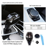 3-osaline komplekt Kristall K&auml;igukangi Nupp K&auml;igukangi Hoob K&auml;epide BMW 3 5 6 7 seeriale x3 x5 x6 f30 g15 f01 g20 g05 g21 g28 g30 g31 g38