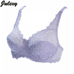 Julexy Big CDE naiste rinnahoidja l&auml;bipaistev &uuml;li&otilde;huke bralette plusssuuruses aluspesu pitsist rinnahoidja 80D