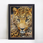 Loomad Teemantmaaling Leopard Mosaiik Teemanttikandid Ristpistes Kodu Aksessuaarid Kaunistus 20X30CM