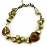 Les Tr&eacute;sors De Lily [G5207] - Bracelet Cr&eacute;ateur 'Judith' marron pruun