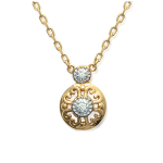 Les Tr&eacute;sors De Lily [J3118] - kullatud kaelakee  Goddess  valge kuld - 15x11 mm kuld