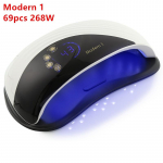 Moodne 1 268 W k&uuml;&uuml;nekuivati ​​k&uuml;&uuml;ntele LED UV-lamp k&otilde;ikidele geelidele 69 LED-iga UV-lamp k&uuml;&uuml;nemasina kuivatamiseks 10s/30s/60s/99s taimer