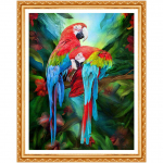 Teemantmaaling Teemanttikandid Loomad Linnud Teemant 5D Teemantmaal &uuml;mmargune teemantv&auml;rv 20X30CM