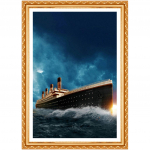 5D-teemantmaalimise film Titanic Dead DIY t&auml;is&uuml;mmarguse teemanttikandiga ristpistes kaunistuskingitus 20X30CM