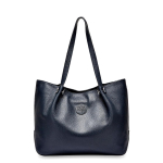 Zency suure mahutavusega naiste &otilde;lakott 100% ehtsast nahast k&auml;ekott Lihtne mood daam Crossbody Messenger rahakott, must kandik tumesinine v&auml;rv