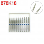 10 tk/pakk Teemanthammaste puurid hambaravi FG kiired puurid suure kiirusega k&auml;siinstrumendi keskmise hambaarsti t&ouml;&ouml;riista jaoks 878K18