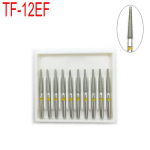 10 tk Hambaravi 1,6 mm FG Teemantpuurpuurikomplekt Sobivad kiired k&auml;siinstrumendid Poleerimine Hambadia-puurid TF-12EF
