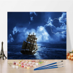 DIY maalimine numbrite numbrite j&auml;rgi &otilde;limaal K&auml;sitsi maalitud digitaalne &otilde;limaal l&otilde;uend Kodukaunistus 40x50cm no frame
